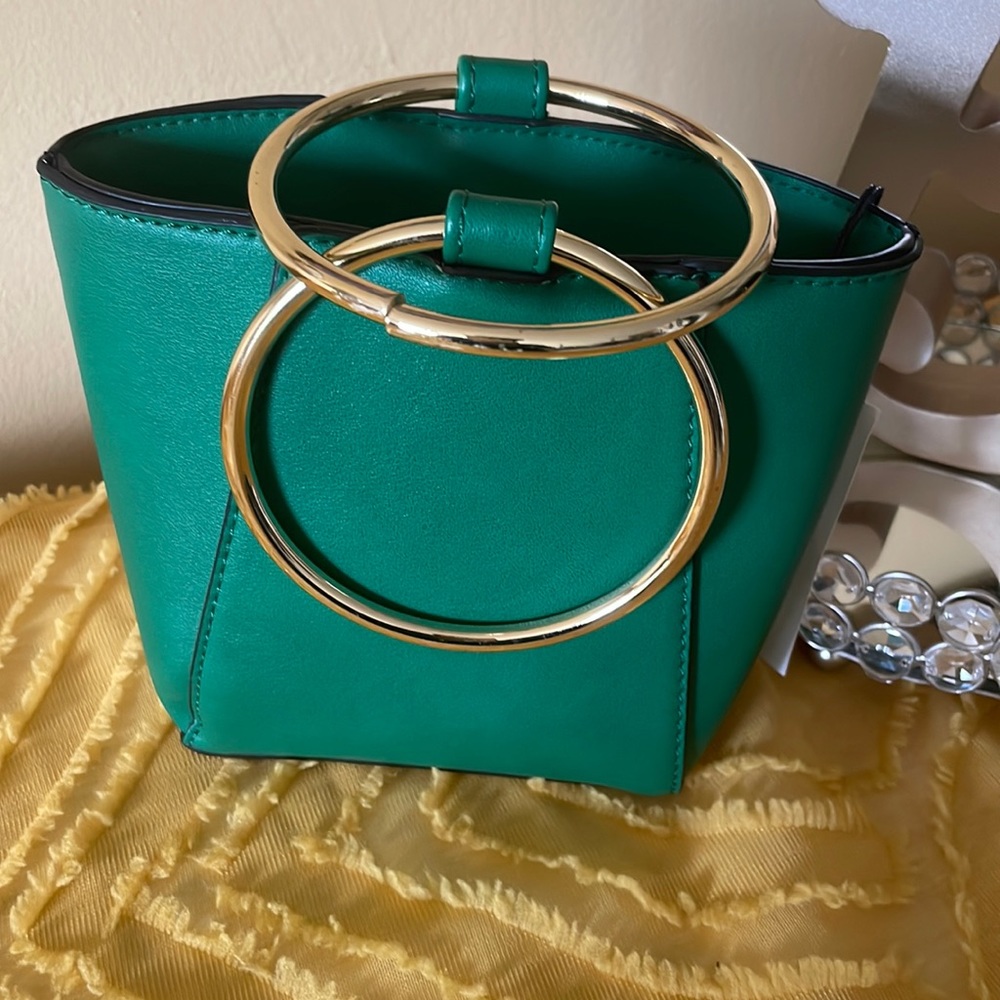 Colab vegan leather hand purse (brand new)